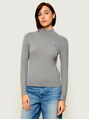 Tommy Hilfiger Półgolf | Slim Fit szary