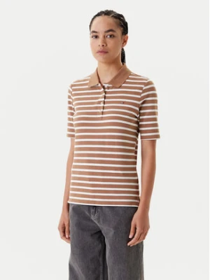 Tommy Hilfiger Polo 1895 WW0WW43224 Brązowy Regular Fit