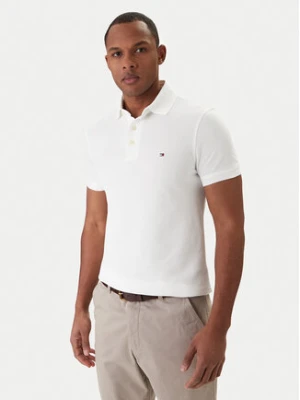 Tommy Hilfiger Polo 1985 MW0MW17771 Biały Slim Fit