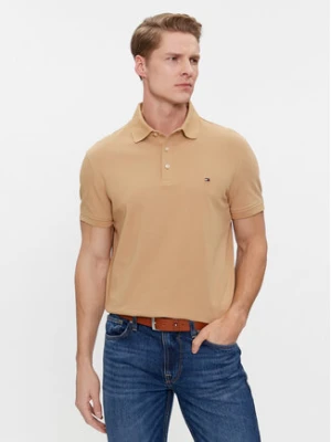 Tommy Hilfiger Polo 1985 MW0MW17771 Brązowy Slim Fit