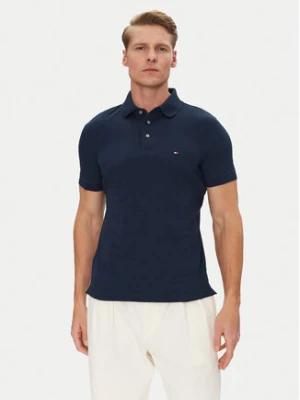 Tommy Hilfiger Polo 1985 MW0MW17771 Granatowy Slim Fit