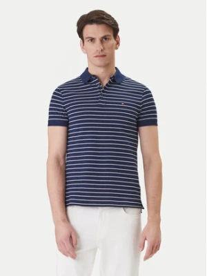 Tommy Hilfiger Polo 1985 MW0MW17771 Granatowy Slim Fit
