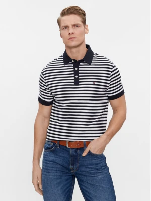 Tommy Hilfiger Polo 1985 MW0MW17771 Granatowy Slim Fit
