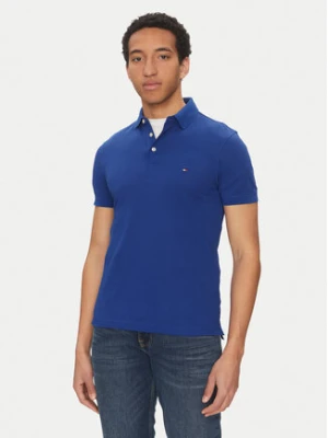 Tommy Hilfiger Polo 1985 MW0MW17771 Niebieski Slim Fit