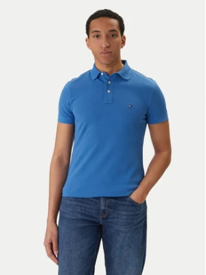 Tommy Hilfiger Polo 1985 MW0MW17771 Niebieski Slim Fit