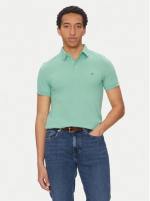 Tommy Hilfiger Polo 1985 MW0MW17771 Zielony Slim Fit