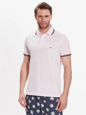 Tommy Hilfiger Polo 1985 MW0MW30750 Różowy Slim Fit