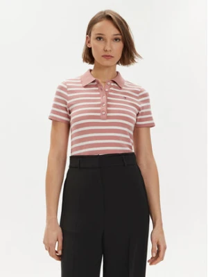 Tommy Hilfiger Polo 1985 WW0WW39530 Różowy Slim Fit