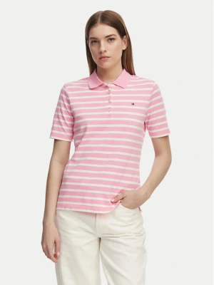 Tommy Hilfiger Polo 1985 WW0WW43224 Różowy jasny Regular Fit