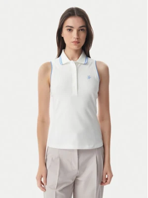Tommy Hilfiger Polo 1985 WW0WW49561 Biały Slim Fit