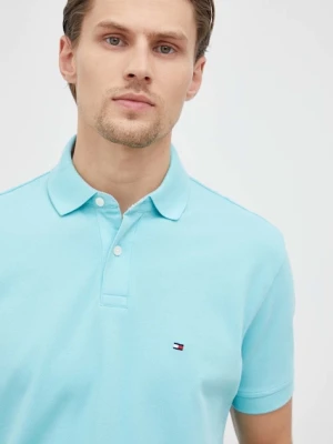 Tommy Hilfiger Polo turkusowy