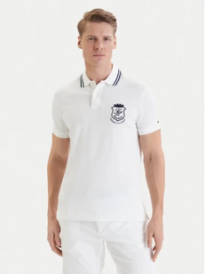 Tommy Hilfiger Polo Badge MW0MW43061 Biały Regular Fit
