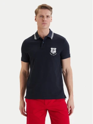Tommy Hilfiger Polo Badge MW0MW43061 Granatowy Regular Fit