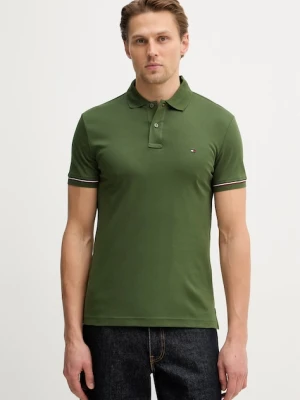 Tommy Hilfiger polo bawełniane zielony