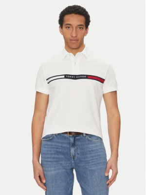 Tommy Hilfiger Polo Chest Insert MW0MW38130 Biały Regular Fit