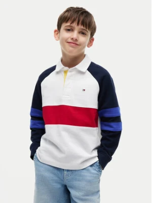 Tommy Hilfiger Polo Colourblock KB0KB10584 Biały Regular Fit