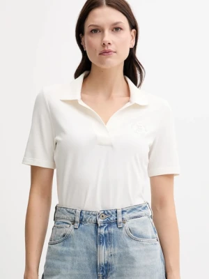 Tommy Hilfiger polo damski kolor beżowy WW0WW45807