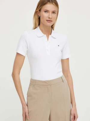 Tommy Hilfiger polo damski kolor biały WW0WW42047