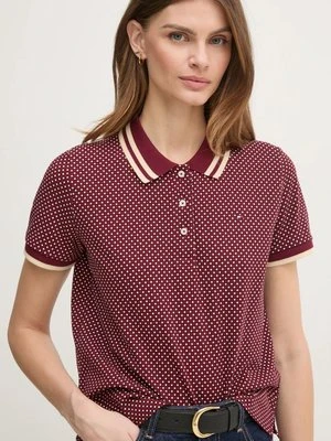 Tommy Hilfiger polo damski kolor czerwony WW0WW43928