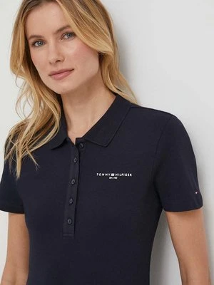 Tommy Hilfiger polo damski kolor granatowy WW0WW41032