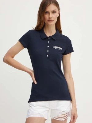 Tommy Hilfiger polo damski kolor granatowy WW0WW41895