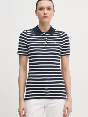 Tommy Hilfiger polo damski kolor granatowy WW0WW43225