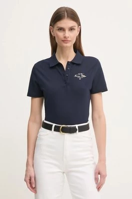 Tommy Hilfiger polo damski kolor granatowy WW0WW43930