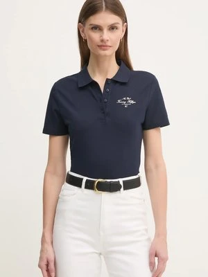 Tommy Hilfiger polo damski kolor granatowy WW0WW43930