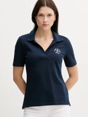 Zdjęcie produktu Tommy Hilfiger polo damski kolor granatowy WW0WW45807