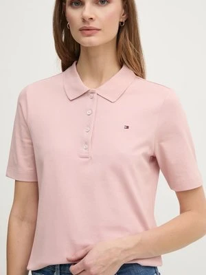 Tommy Hilfiger polo damski kolor różowy WW0WW43224