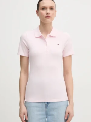 Tommy Hilfiger polo damski kolor różowy WW0WW43225