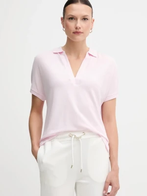Tommy Hilfiger polo damski kolor różowy WW0WW44512