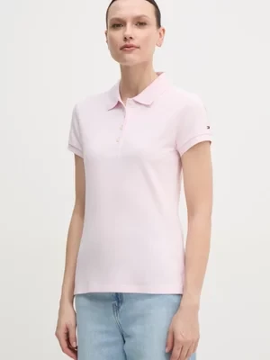 Tommy Hilfiger polo damski kolor różowy WW0WW45429