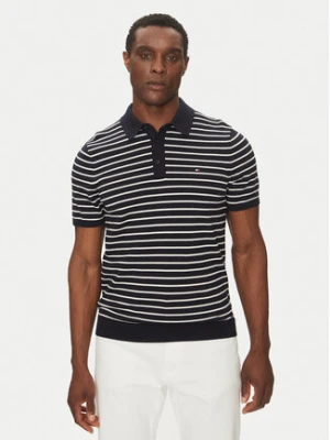 Tommy Hilfiger Polo Essential Cotton Knitted Polo MW0MW37396 Granatowy Regular Fit