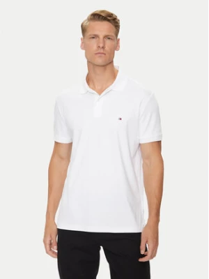 Tommy Hilfiger Polo Essential MW0MW35585 Biały Regular Fit