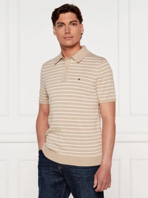 Tommy Hilfiger Polo ESSENTIAL | Regular Fit beżowy