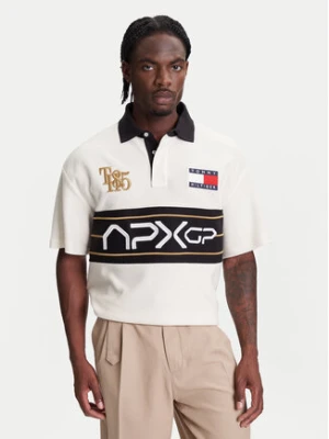 Tommy Hilfiger Polo F1 Movie Race Day MW0MW41393 Écru Relaxed Fit