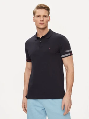 Tommy Hilfiger Polo Flag MW0MW34780 Granatowy Slim Fit