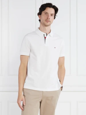 Tommy Hilfiger Polo FLAG UNDER PLACKET | Slim Fit biały