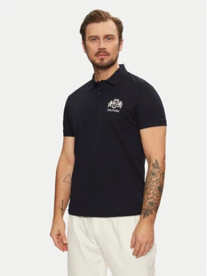 Tommy Hilfiger Polo Icon Graphic MW0MW37516 Granatowy Regular Fit