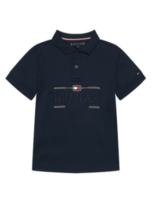 Tommy Hilfiger Polo Icons KB0KB10359 Granatowy Regular Fit