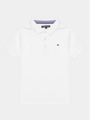 Tommy Hilfiger Polo KB0KB03975 Biały Regular Fit