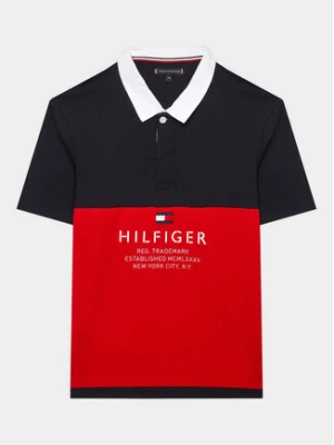 Tommy Hilfiger Polo KB0KB08155 Granatowy Regular Fit