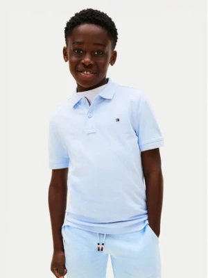 Tommy Hilfiger Polo KB0KB09103 Niebieski jasny Regular Fit