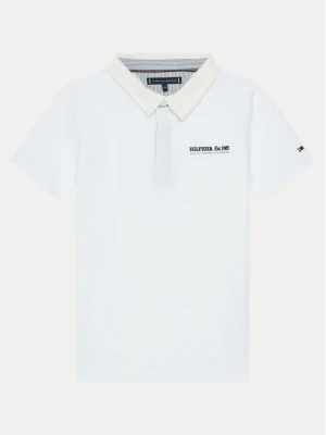 Tommy Hilfiger Polo KB0KB09332 Biały Regular Fit