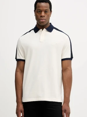 Tommy Hilfiger polo męski kolor beżowy z aplikacją MW0MW41622