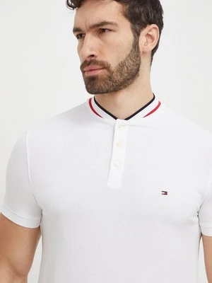 Tommy Hilfiger polo męski kolor biały gładki MW0MW34752