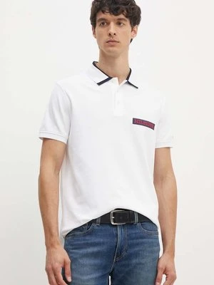 Zdjęcie produktu Tommy Hilfiger polo męski kolor biały z aplikacją MW0MW34786