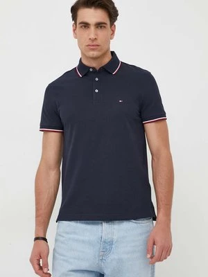 Tommy Hilfiger polo męski kolor granatowy gładki MW0MW30750