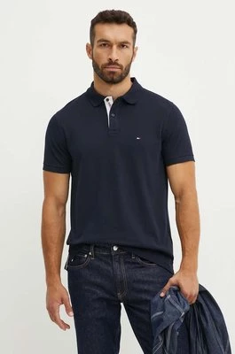 Tommy Hilfiger polo męski kolor granatowy gładki MW0MW34753